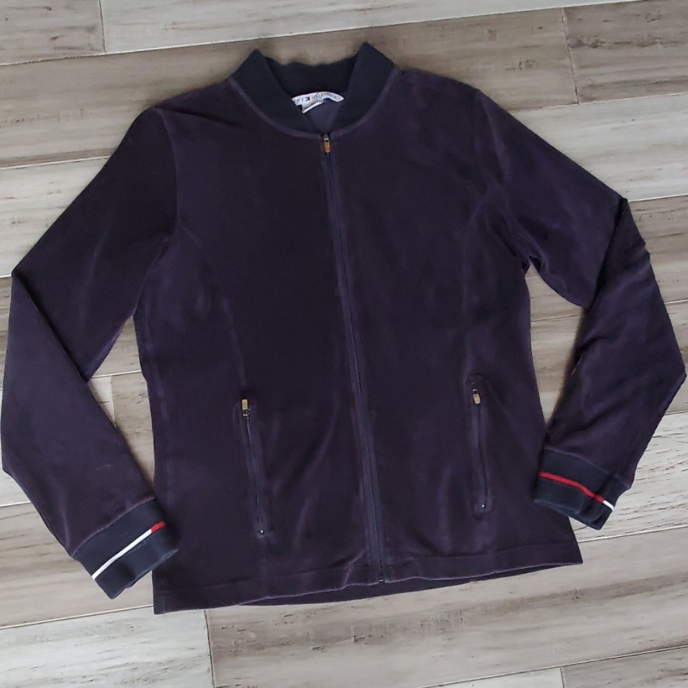 Vintage Tommy Hilfiger Full Zip Ribbed Athleisure Corduroy Casual Jacket Top